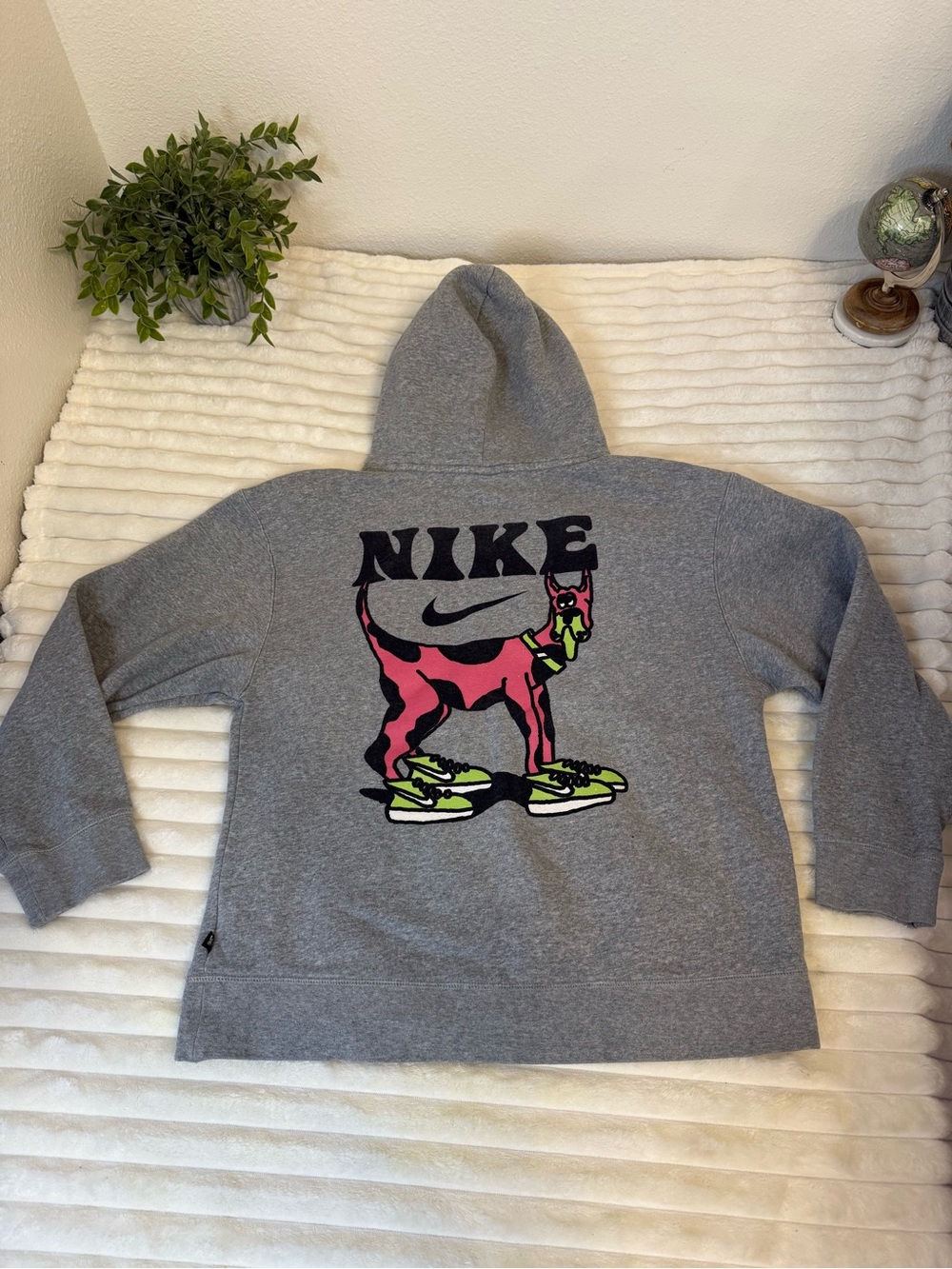 Nike SB grey dog hoodie size large